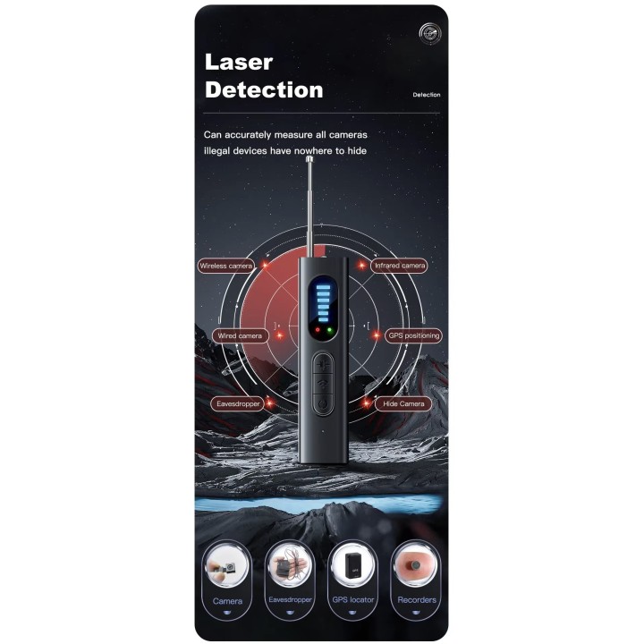 T15 Wireless Camera Detector Infrared Anti-Location Finder Spy Bug GPS Tracker