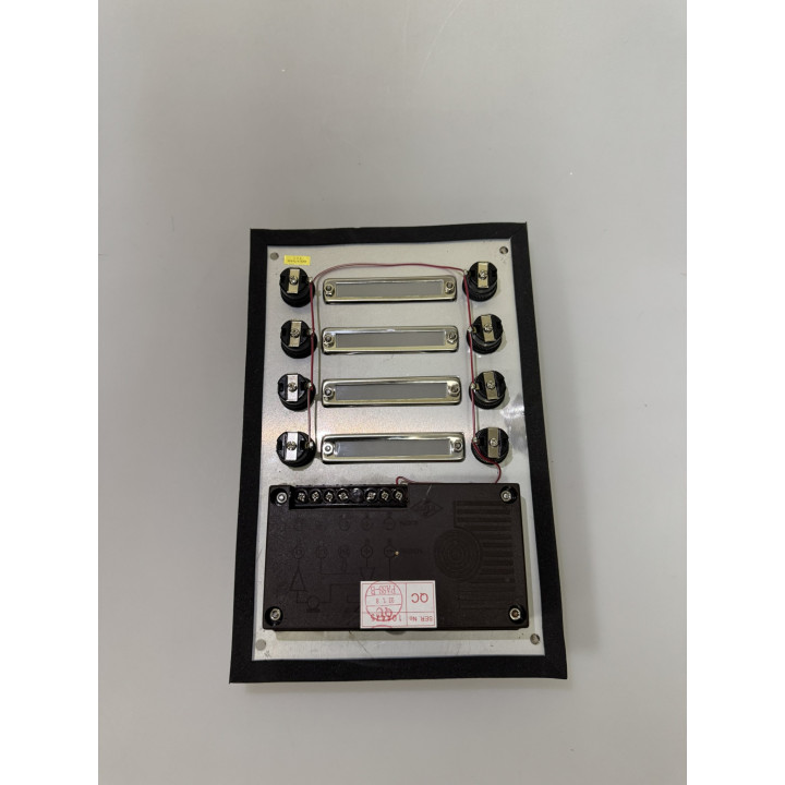 Citofono elettronico 8 pulsanti per portiere fonico immobile (alpp + 8xcpp non forn.) interfono interfoni