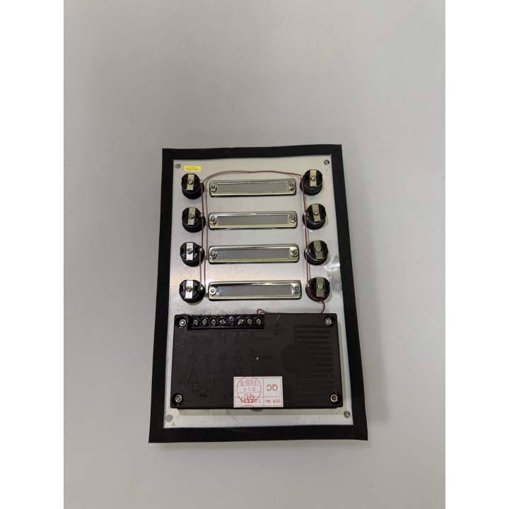 Citofono elettronico 8 pulsanti per portiere fonico immobile (alpp + 8xcpp non forn.) interfono interfoni