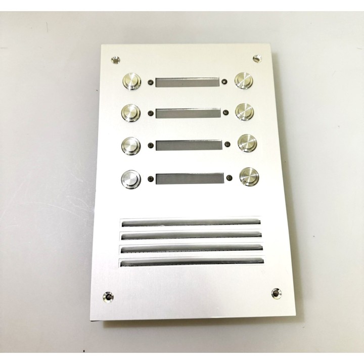 Intercomunicador electronico de calle 8 botones para intercomunicador fonico pisos (añadir alpp + 8xcpp)