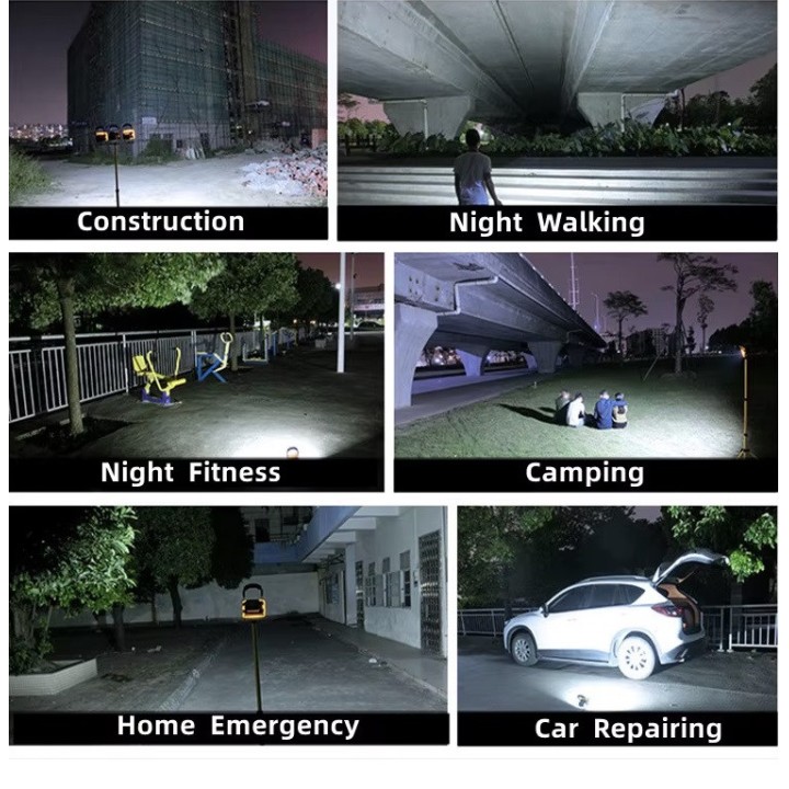 ED Floodlight for Swimming, 100W Outdoor Emergency Site Outage Camping Street Sale Home Portable Light