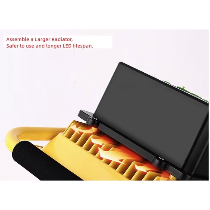 Proyector LED para natación, 100 W, emergencia al aire libre, corte de energía en el sitio, acampada, venta ambulante, hogar