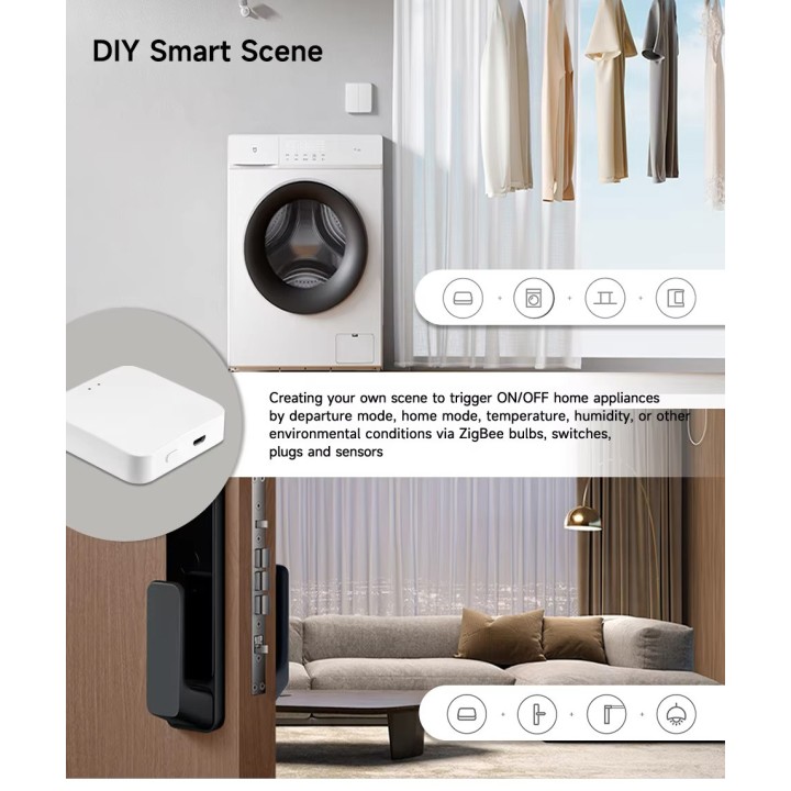 Puerta de enlace inalámbrica Tuya Zigbee, control remoto con cable multimodo, Bluetooth, malla, Smart Life, Google