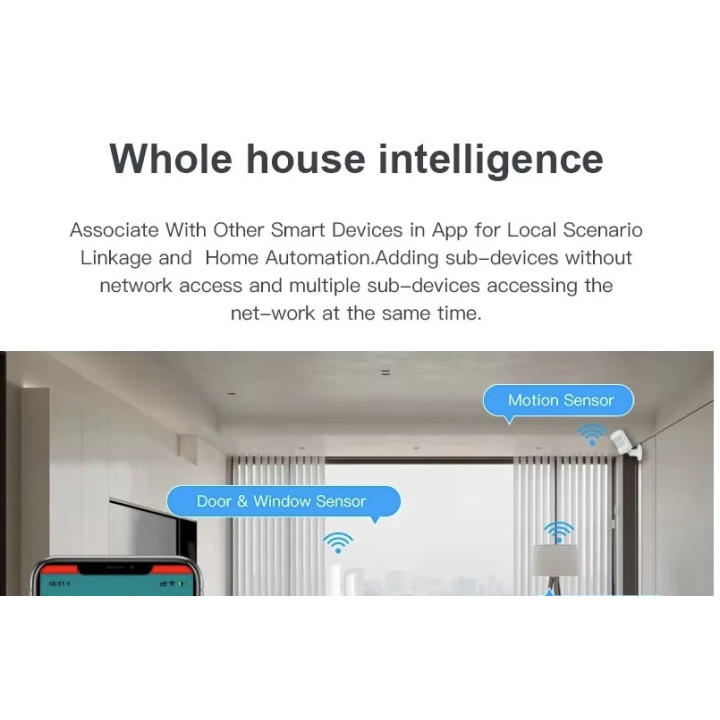 Puerta de enlace inalámbrica Tuya Zigbee, control remoto con cable multimodo, Bluetooth, malla, Smart Life, Google
