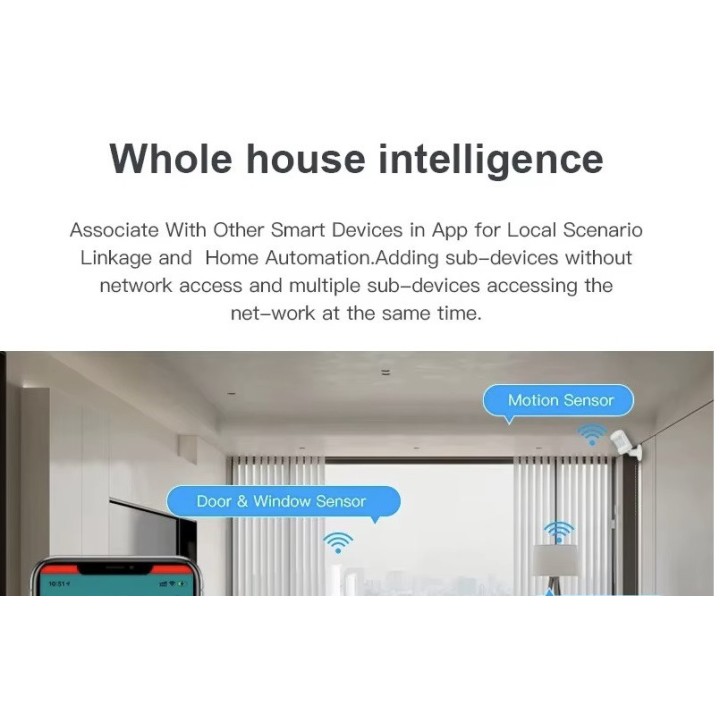 Gateway wireless Tuya Zigbee Multi-mode Controllo remoto cablato Bluetooth Mesh Smart Life Google