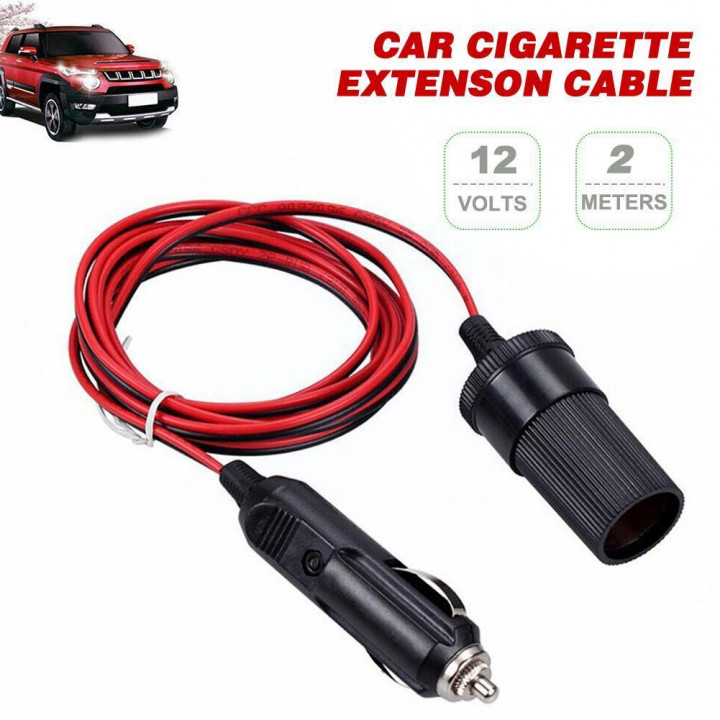 Cavo prolunga per accendisigari per auto 12V 10A 2M Maschio Femmina per interni D4F6