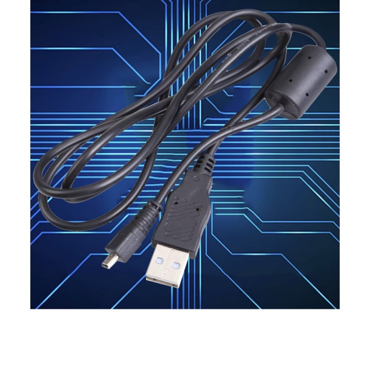 Mini connecteur USB 8 broches pour appareil photo Nikon Coolpix câble de données pour stylcam