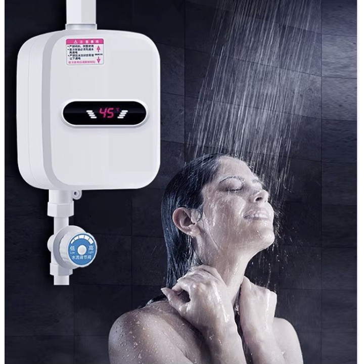 Chauffe-eau instantané 220V 3500W affichage numérique chauffage de l'eau, douche chaude