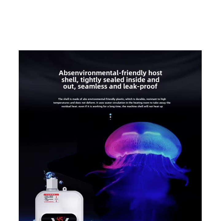 Scaldabagno istantaneo 220V 3500W Display digitale Riscaldamento dell'acqua, doccia calda