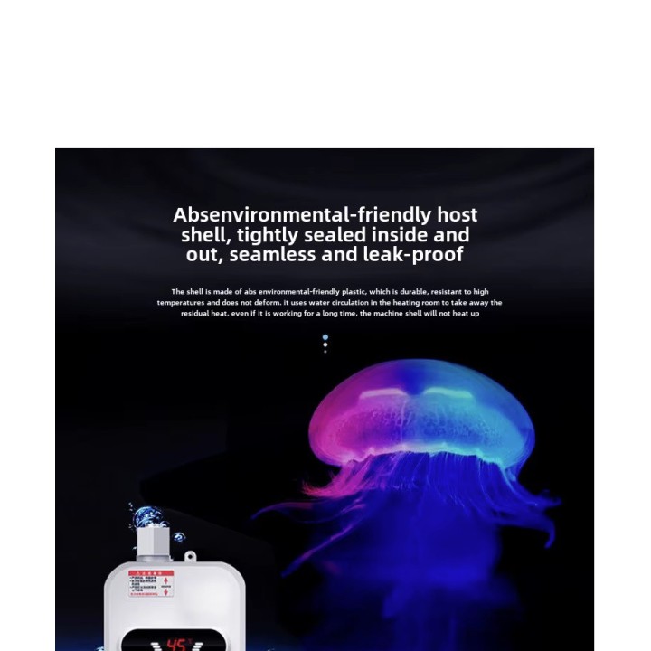 Calentador de agua instantáneo 220V 3500W Pantalla digital Calentador de agua, Ducha caliente