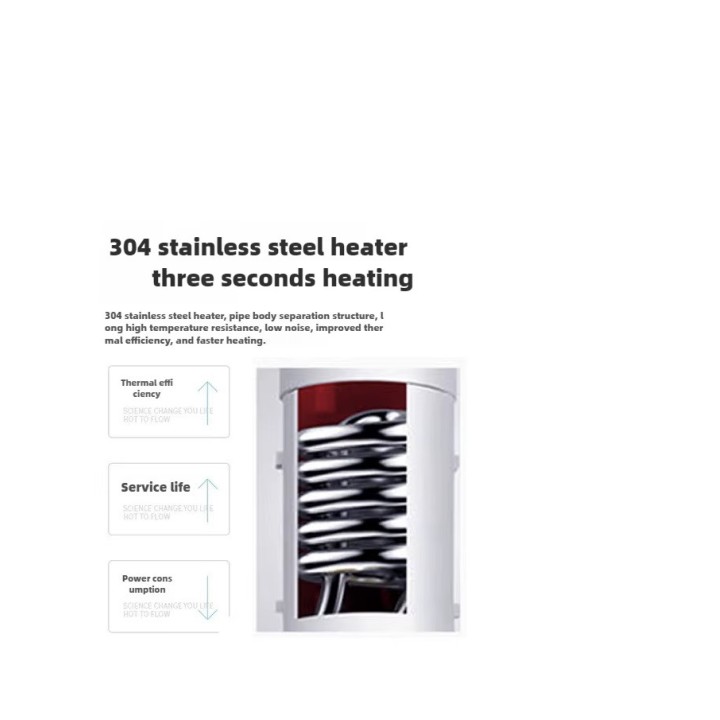 Chauffe-eau instantané 220V 3500W affichage numérique chauffage de l'eau, douche chaude