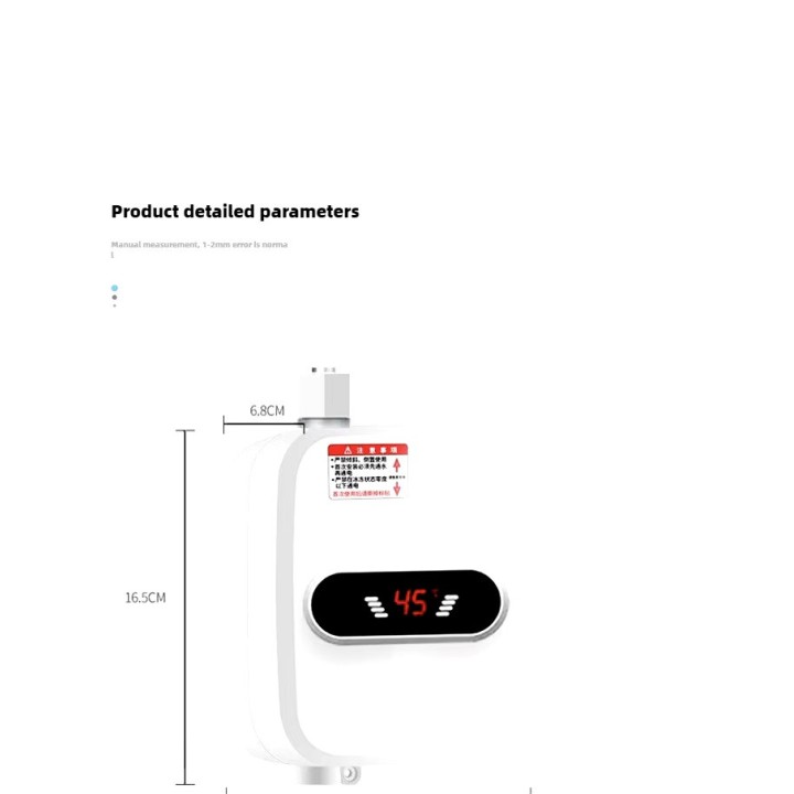 Chauffe-eau instantané 220V 3500W affichage numérique chauffage de l'eau, douche chaude