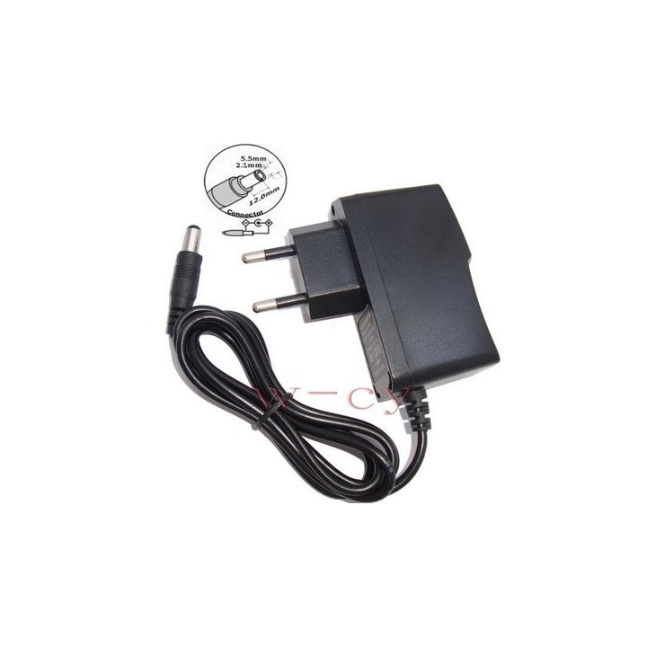 Adattatore con spina 220vca 8vcc 500ma per cinepresa telecamera 12v alimentatore con spina jr international - 1