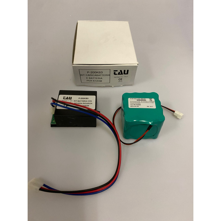 Kit caricabatteria + batteria 19,2v 1800mah nicd 16 r6 per unità centrale tau k120m T-ONE3b p-200kb3