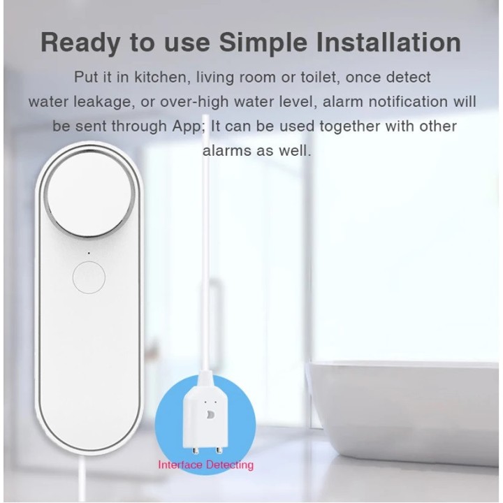 Sensor de nivel de agua de piscina WiFi, detector de desbordamiento, alarma, tuya, inundación, inteligente, falta bomba agua