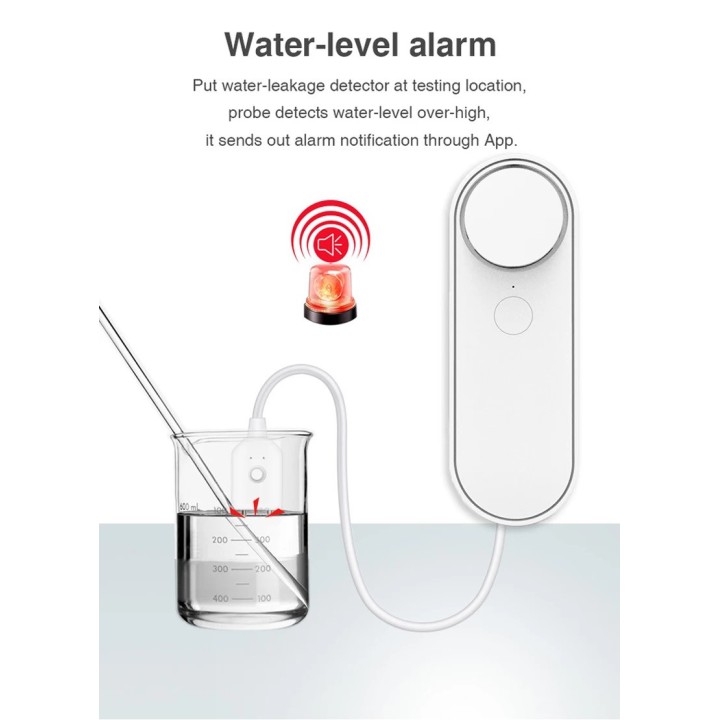 WiFi swimming pool water level sensor overflow detector alarm tuya flood smart lack of water pump