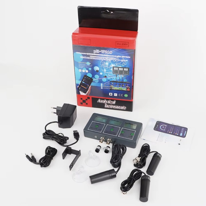 Digital Water Analyzer PH-218 PH EC TDS Salt ORP CF S.G Temperature WiFi Remote Control 8 in 1