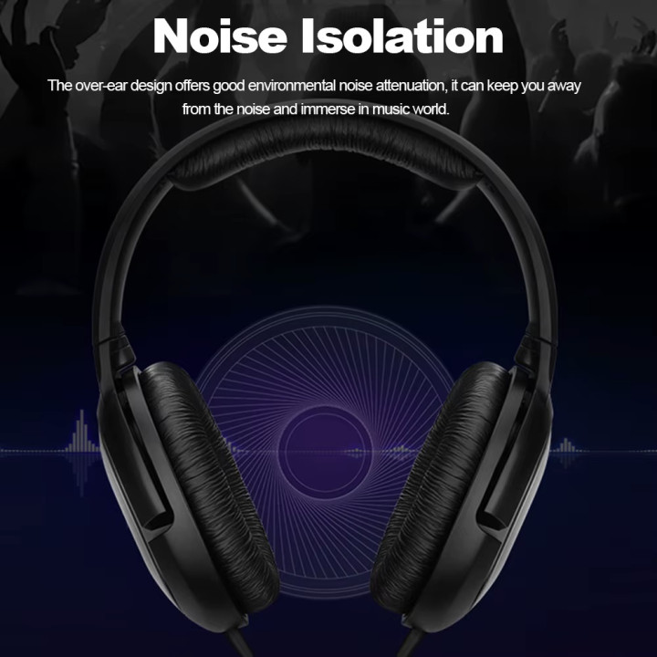 Cuffie cablate Sennheiser hd 206 hd206 3.5mm Stereo Noise Isolating Gaming Sostituisce hd-202