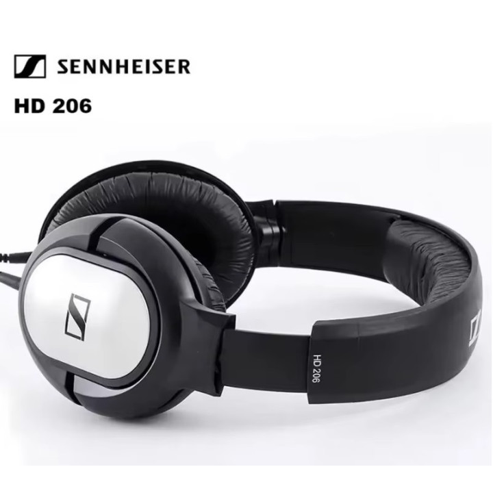 Cuffie cablate Sennheiser hd 206 hd206 3.5mm Stereo Noise Isolating Gaming Sostituisce hd-202