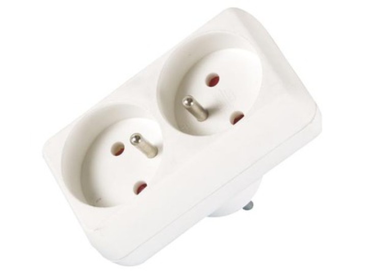 Adapter electric adapter plug 220vac 16a block with 2 european plugs electric adapter plug electrical multiplug electric multipl