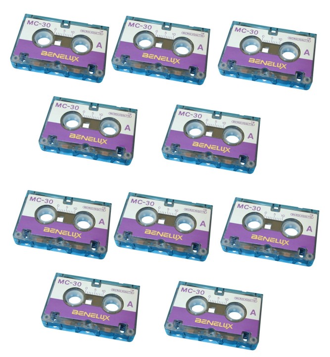 10 cassetta audio miniatura durata 30 minuti (10 pz.) audio cassette cassette audio registrabili cassetta audio vergine philips 