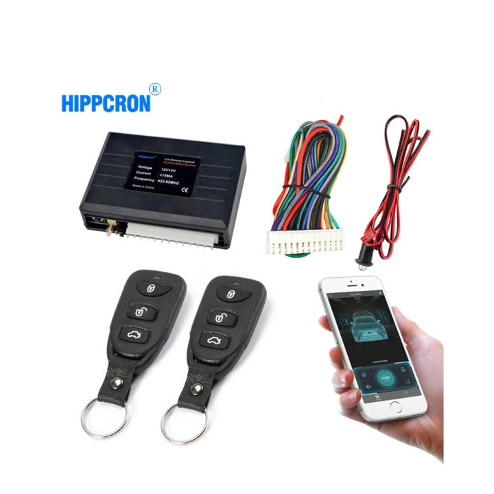 copy of Module fermeture centralisé porte voiture 12v bluetooth 2 telecommandes entree sans clef telephone