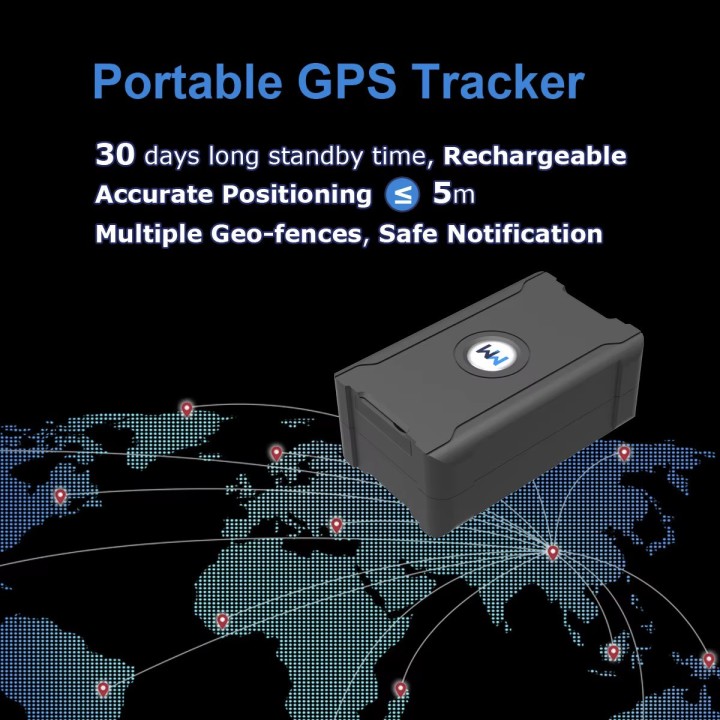 GPS tracker locator accurate to 5m, automatic distance tracking, suitable for cars, trucks and motorcycles.