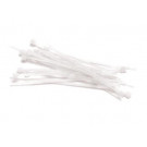 Nylon cable tie set 2.5 x 100mm white (100pcs)