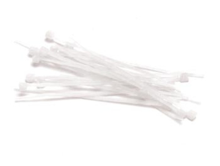 100 morsetto risland ectw100 2,5 x 100 mm in nylon bianco involucro allegato perel velleman - 1