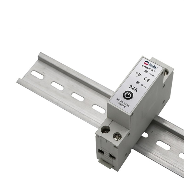 Disjoncteur monophasé phase neutre 32a wifi tuya interrupteur connecté EAWCBT minuterie 220v