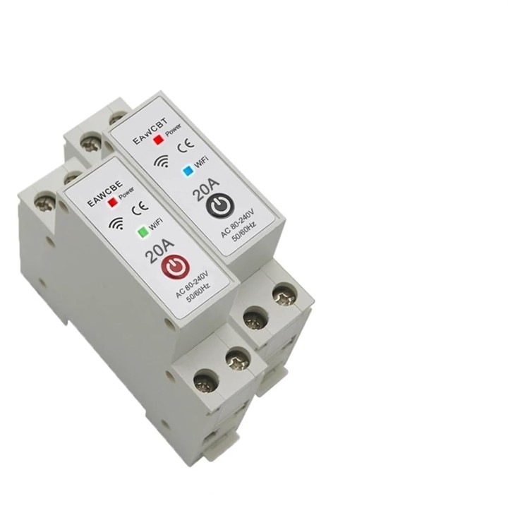 Disjoncteur monophasé phase neutre 16a wifi tuya interrupteur connecté EAWCBT minuterie 220v