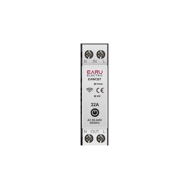Disjoncteur monophasé phase neutre 32a wifi tuya interrupteur connecté EAWCBT minuterie 220v