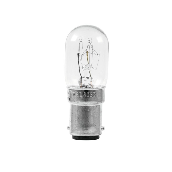 Lampadina ba15d 15W 220v bianca attacco baionetta T20 230V 1000h lampada da studio macchina da cucire