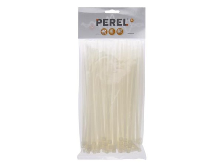 100 risland ectw200 serraggio fascette involucro in nylon 4,8 x 190mm bianco fissazione perel velleman - 1