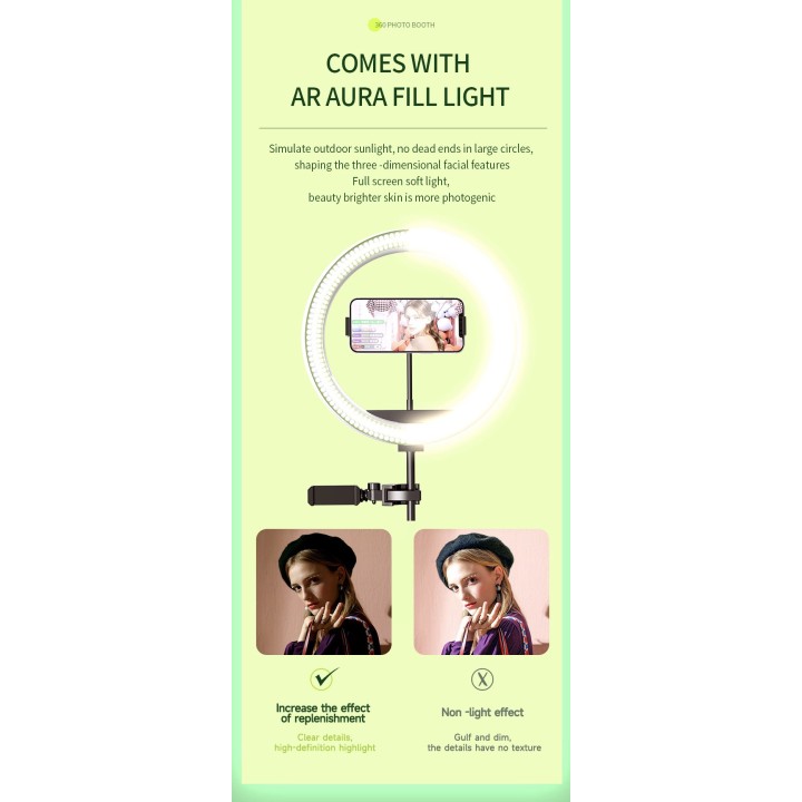 Photo Booth 360 Degree Photo Booth 60cm Selfie Machine New Years Eve Halloween Wedding