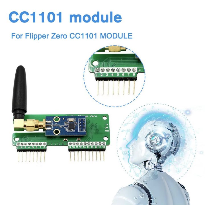 Antena inalámbrica Transcsec de 433 mhz con tecnología de actualización SMA Flipper Ontario CC1101 Submesurz