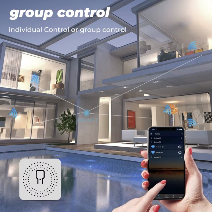 2CH 16A 220V DIY WiFi Schalter für Smart Home Zwei Weg Control Smart Leben