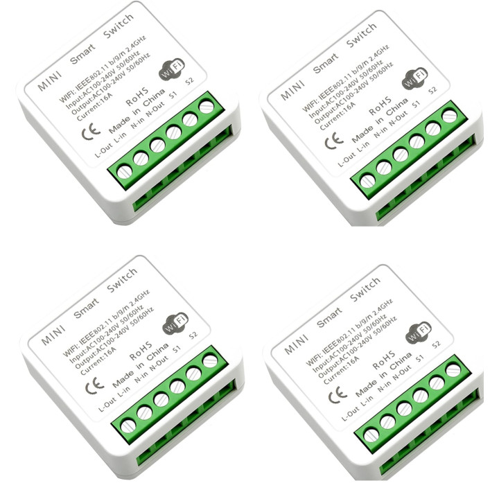 4 2CH 16A 220V DIY WiFi Schalter für Smart Home Zwei Weg Control Smart Leben