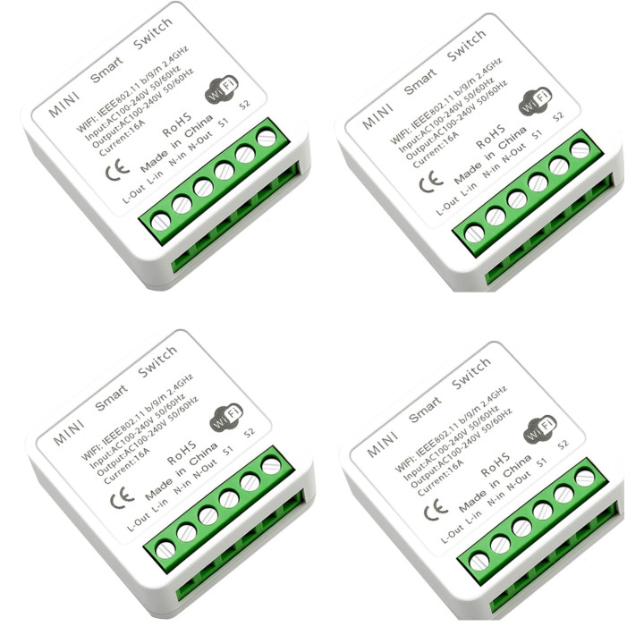 6 Interruttore WiFi fai da te 2CH 16A 220V per controllo bidirezionale della casa intelligente Smart Life
