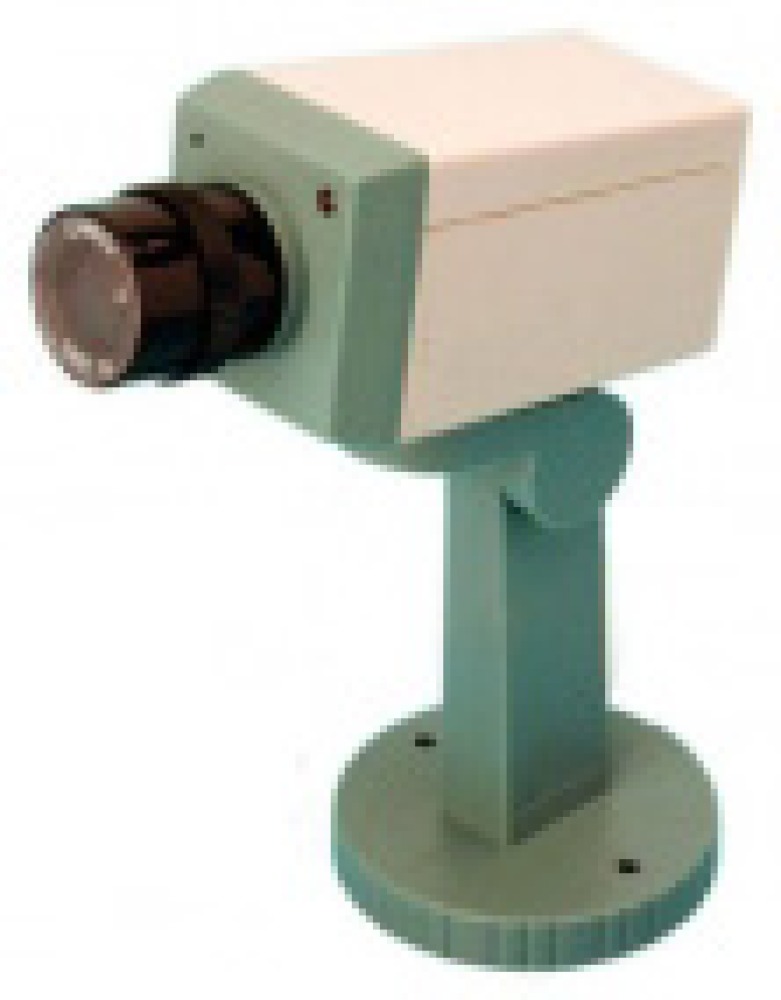 Telecamera dissuasiva finta motorizzata + led lampeggiante + supporto jr international - 2