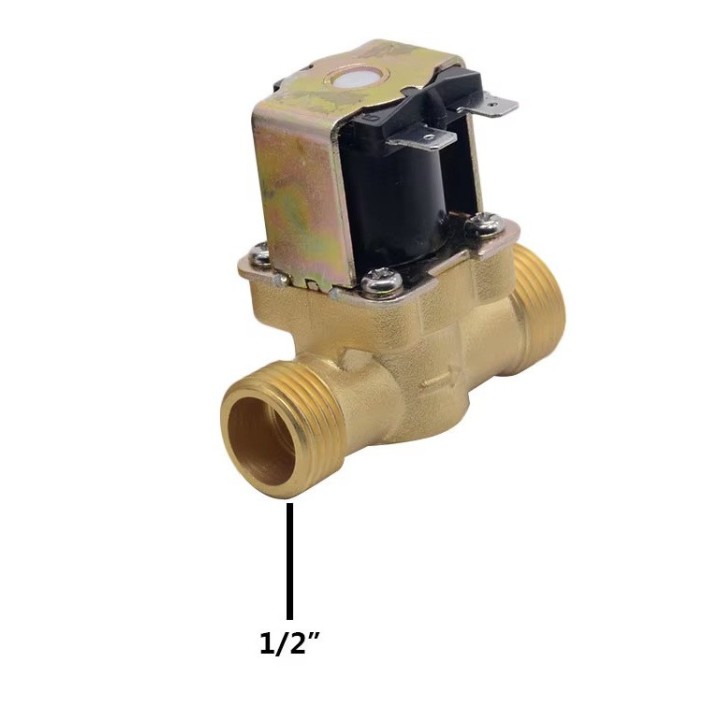Électrovanne magnétique électrique normalement fermée dn15 1/2 15/21 220v nf IP65 eau huile air boissons