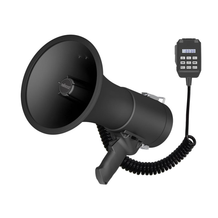 Megaphon 50W eingebaute Sirene Sprachrekorder 11 Minuten MP66S Bluetooth USB 1200m