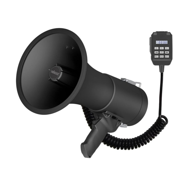 Megafono 50W sirena integrata registratore vocale 11 minuti MP66S Bluetooth usb 1200m