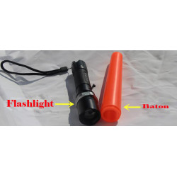 1000LM 5W waterproof cree led rechargeable flashlight police traffic command zoomable torch light by 18650 car charge for SOS