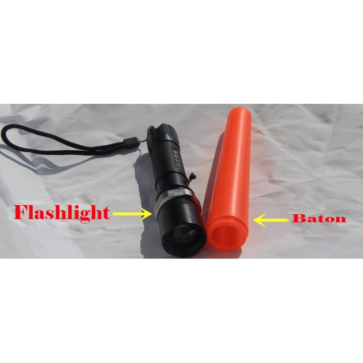 1000LM 5W CREE impermeable llevó recargable policía linterna comando tráfico de luz de la antorcha con zoom por 18650 carga