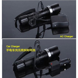 1000LM 5W cree impermeabile ha portato la polizia torcia elettrica di controllo del traffico stradale torcia ricaricabile da 18