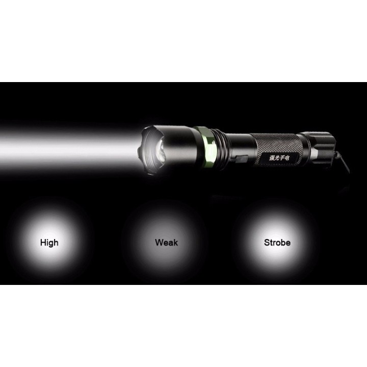 1000LM 5W cree impermeabile ha portato la polizia torcia elettrica di controllo del traffico stradale torcia ricaricabile da 18
