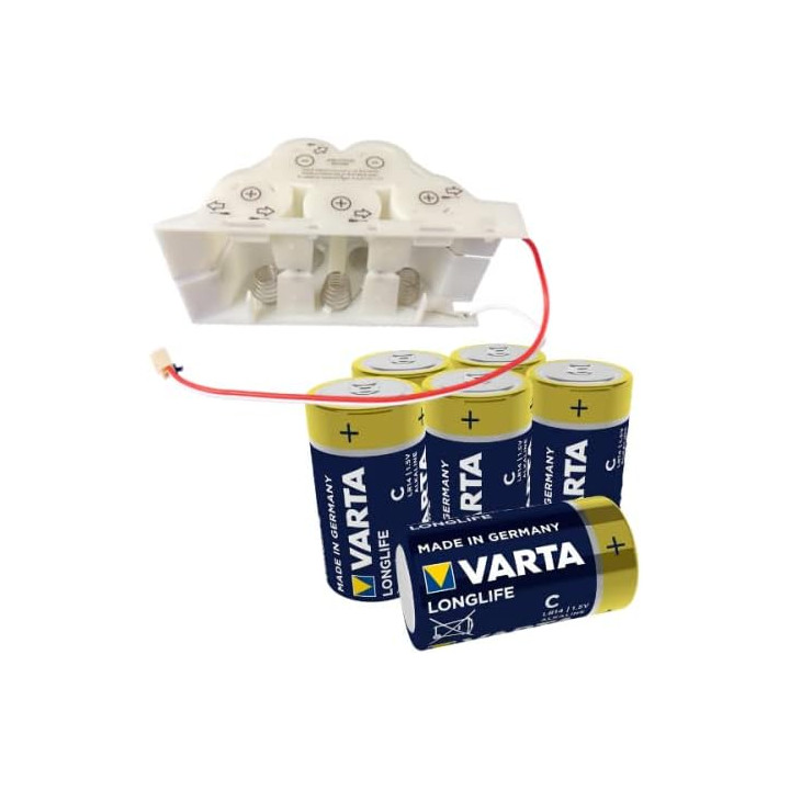 Supporto Bh-80a per 5 batterie LR14 tipo C per sirena da esterno JA-80A, originale Jablotron
