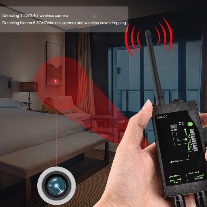 Détecteur caméra Anti espion Radio M8000 Signal GSM RF IR IP traqueur 2G 3G 4G localisateur GPS