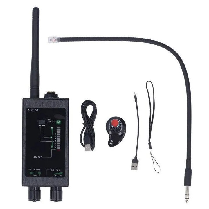 M8000 Anti-Spy Camera Detector, GSM RF Signal, IR IP Tracker, 2G 3G 4G GPS Locator